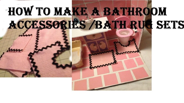 How to make a bathroom rug set plus towels set