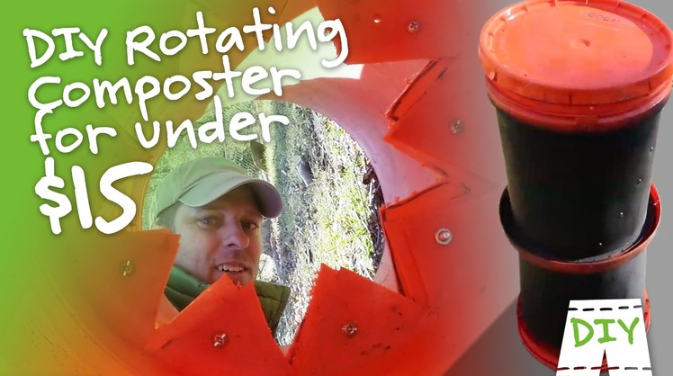 How To Make A DIY Rotating Composter From 2 Buckets