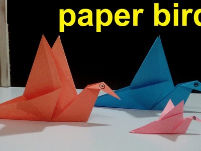 How To Make a Paper Birds That Can Fly - PAPER CRAFT