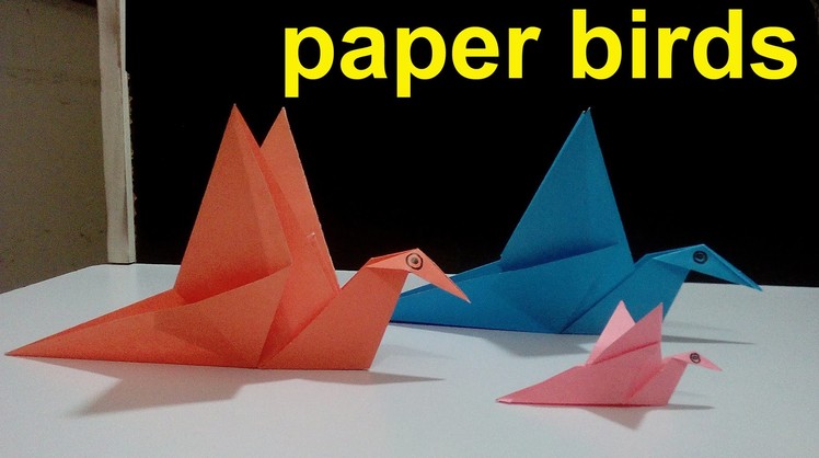 How To Make a Paper Birds That Can Fly - PAPER CRAFT