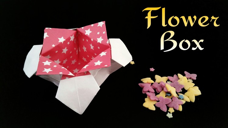 How to make a paper "Flower Box" - Useful Origami tutorial