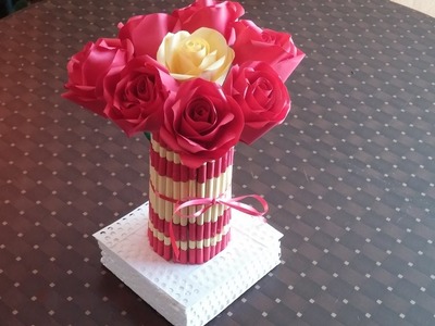 How to make a paper vase .DIY home decoration