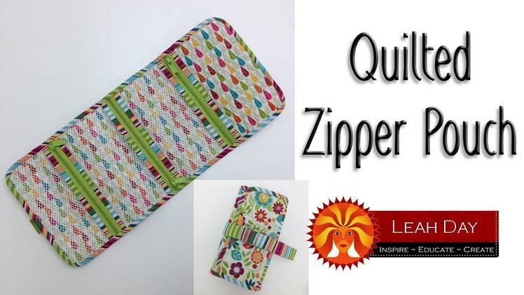 How to Make a Quilted Zipper Organizer - Quilty Box Challenge