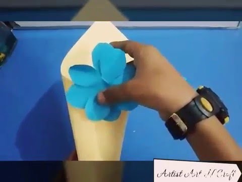How to make :Flower Cone Pot