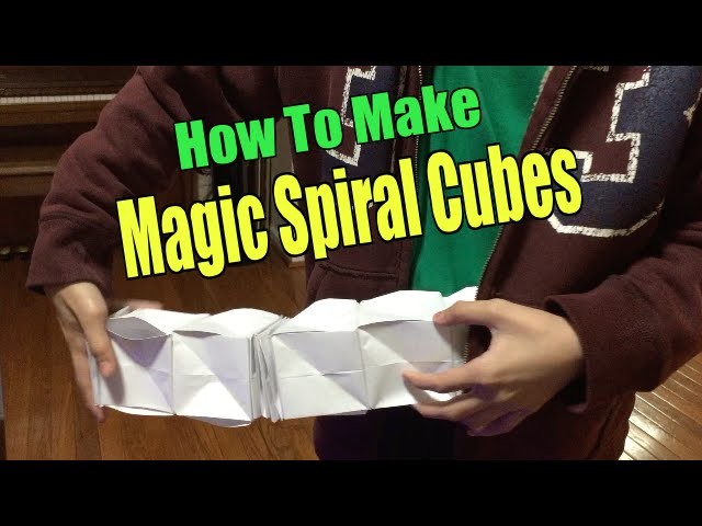 How to Make Magic Spiral Cubes