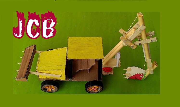 How to make paper JCB -  EASY TUTORIAL- toy for kids story game