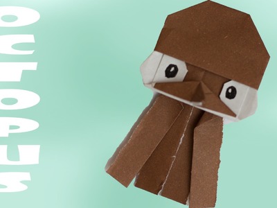 How to make paper octopus. Simple origami
