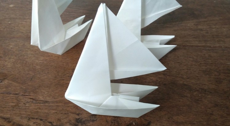 How to make Paper sailboat.ship 1 (Maarten Van Gelder)