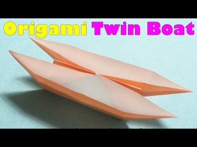 How to Make Paper Twin Boat | Creative Origami Art Work | Easy Craft Steps
