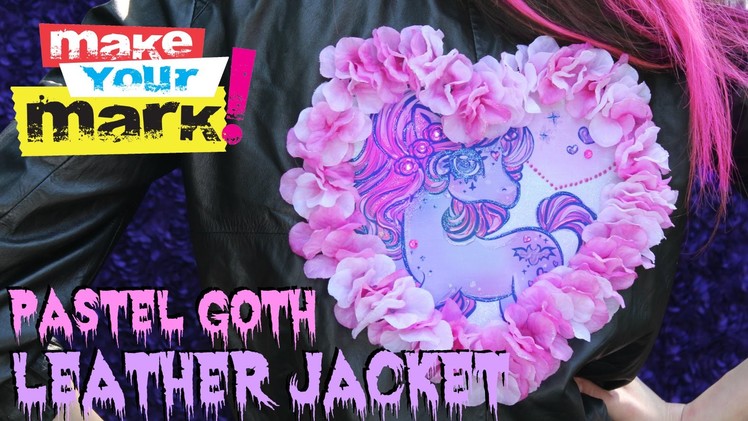 How to: Pastel Goth Leather Jacket