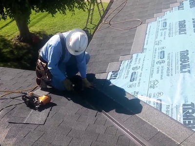HOW TO VIDEO: Roofing Basics . Installing a valley on a shingle roof. the easiest and fastest way