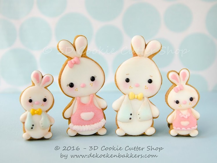 Learn how to decorate Easter Bunny cookies