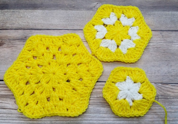 Learn to Crochet Granny Style Hexagon