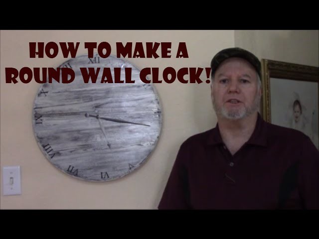 Making a DIY Round Wall Clock