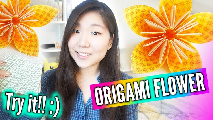 ORIGAMI FLOWER ║ Super Easy & Pretty DIY