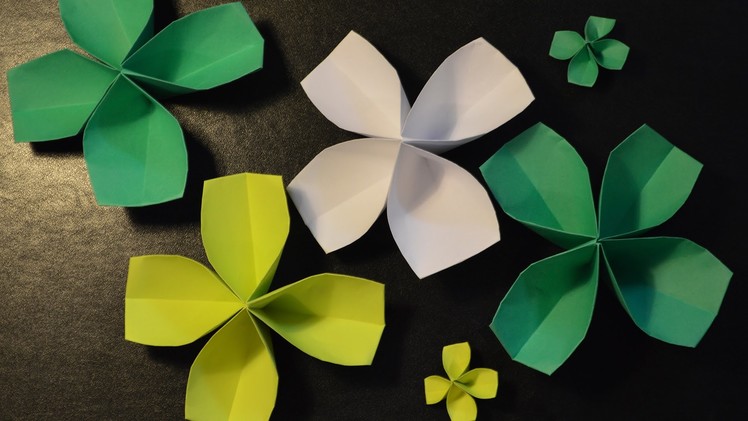 Origami: How to Make a Paper Four-Leaf Clover