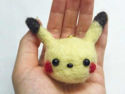 Pikachu Plush DIY Needle Felt Tutorial!