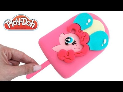 Play Doh How to Make an MLP Pinkie Pie Ice Cream Popsicle DIY RainbowLearning