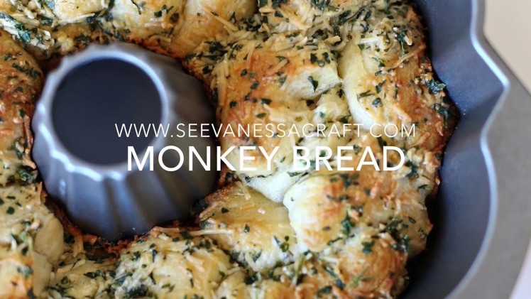 Savory Garlic Monkey Bread Recipe - See Vanessa Craft