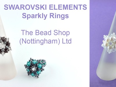 Sparkly Rings using SWAROVSKI ELEMENTS : DIY