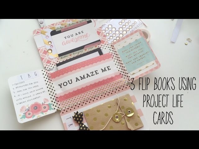 3 ways to make mail using project life cards