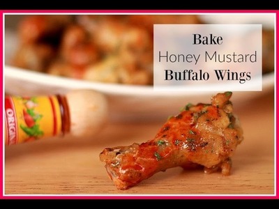 Baked Honey Mustard Buffalo Wings ! So Flavorful!
