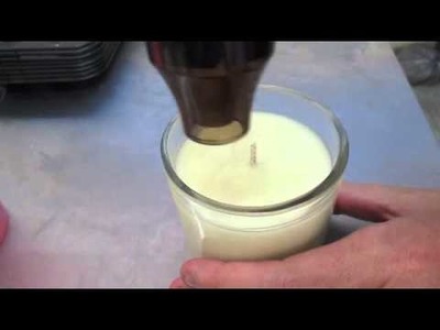 Candle Tip, Melt top of candle to create smooth finish