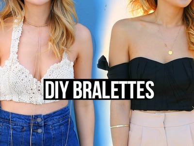 DIY Bralette + Off Shoulder Crop Top! Tumblr Clothes
