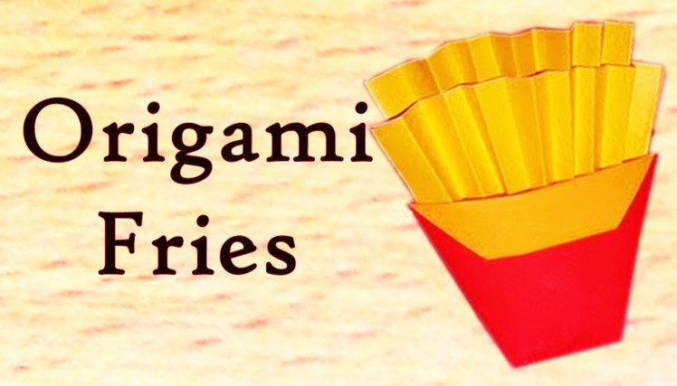 How To Create French Fries From Paper | Creative Origami French Fries | Easy Crafting Steps