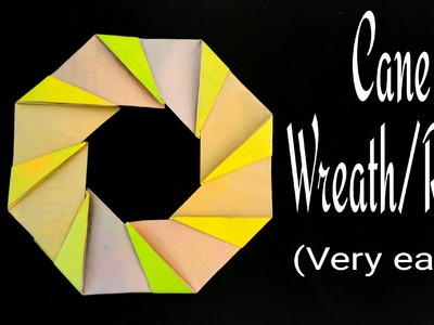 How to make a easy paper "Octagonal Cane Wreath. Ring" - Modular Origami Tutorial