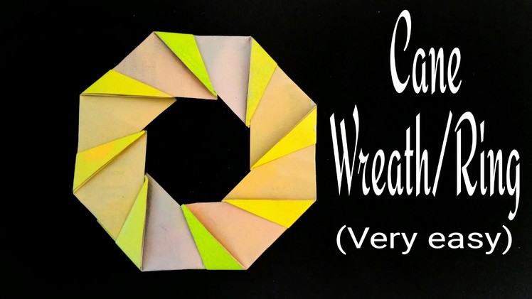 How to make a easy paper "Octagonal Cane Wreath. Ring" - Modular Origami Tutorial