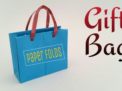 How to make a paper "Gift. Shopping Bag" - Useful Origami. Craft tutorial