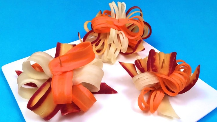 How to Make Multicolored Gift Bows with Carrots (HD)