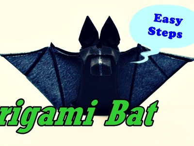 How To Make Paper Bat | Origami Bat Art Work | Easy to Follow Steps