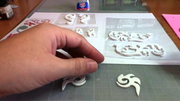 Making foam stamps using die cut shapes