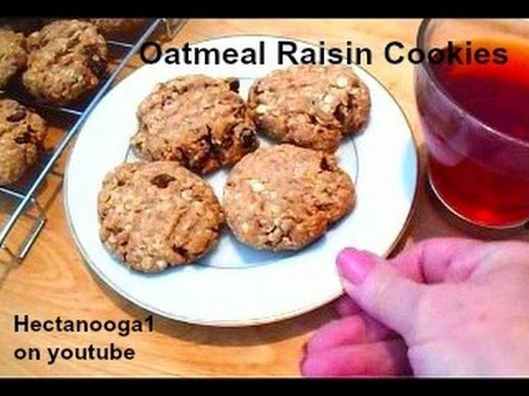 OATMEAL RAISIN COOKIES RECIPE, minimalist baking, one bowl, 2 ww points Video #1241