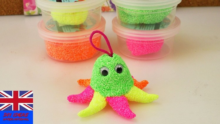 OCTOPUS FOAM CLAY ⇒ Tutorial, How to make a octopus foam clay key chain?