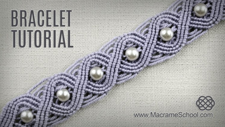 Eternal Wave Bracelet Tutorial in Vintage Style | Macrame School