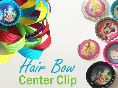 Hair bow Center Clip Tutorial - The290ss