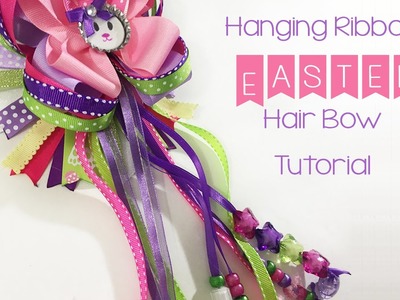 Hanging Ribbon, Easter Hair Bow Tutorial - The290ss