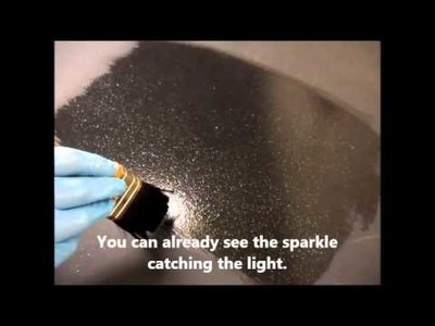 How to get a glitter wall using sparkle glaze