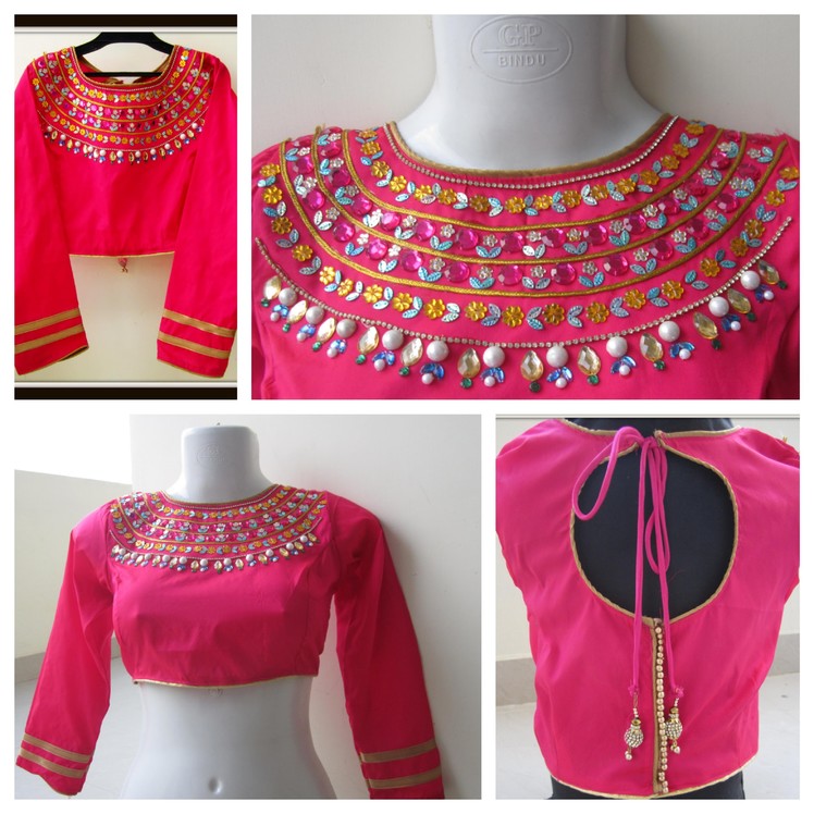 MAHARANI BLOUSE ( HIGH NECK) - EASY CUTTING, SEWING AND DESIGNING - DESIGN IT YOURSELF
