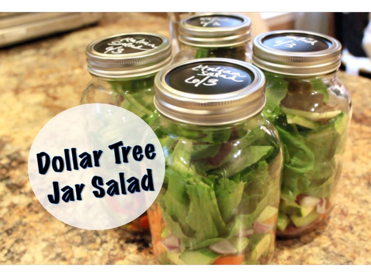 ORGANIZED LUNCHES | Dollar Tree Jar Salad