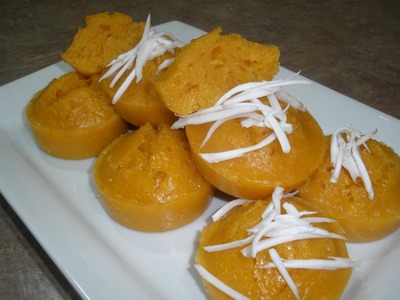 Palm Paste Rice Cake Recipe (A Kou Tnout. Dessert)