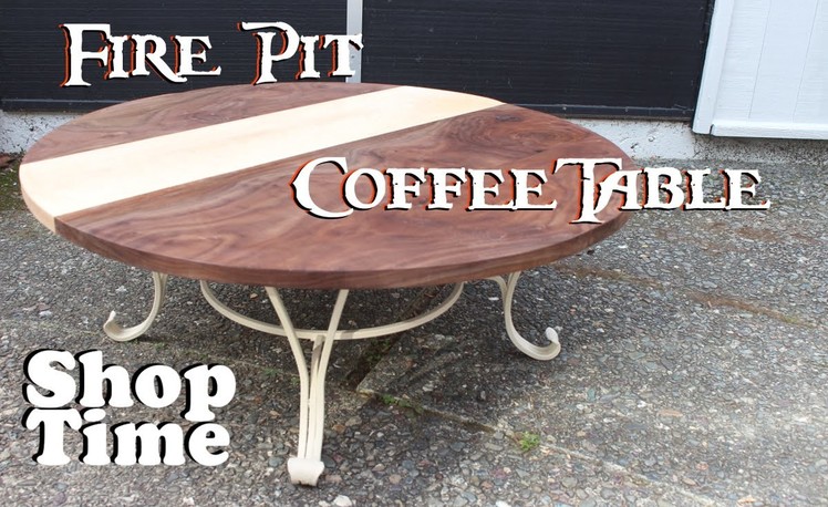 Reclaimed Fire Pit Coffee Table