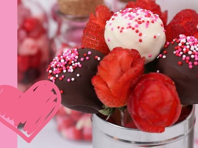 Strawberry Surprise Cake Pops | Valentine's Day Edible Gifts