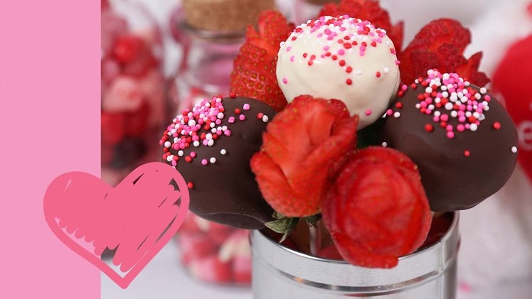 Strawberry Surprise Cake Pops | Valentine's Day Edible Gifts
