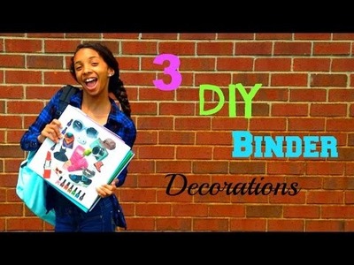 3 DIY Binder Decorations! | Cyndirianne22