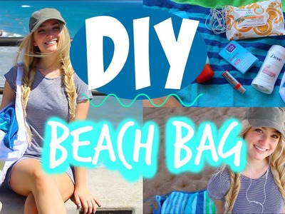 DIY BEACH BAG + WHAT'S IN MY BEACH BAG!