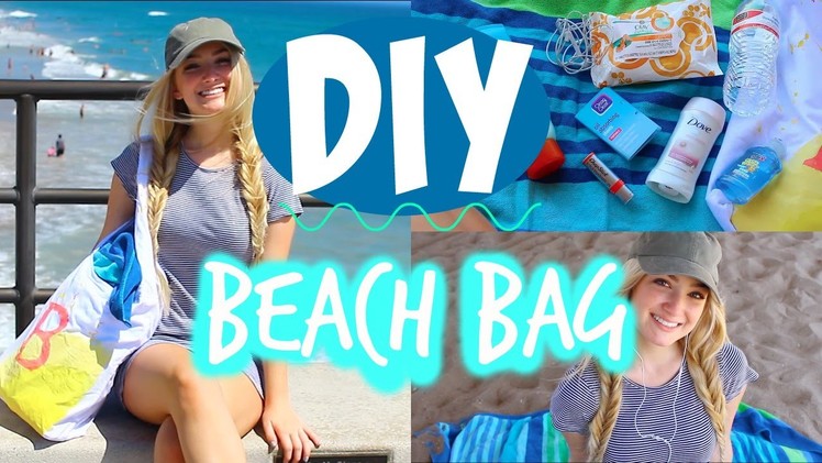 DIY BEACH BAG + WHAT'S IN MY BEACH BAG!